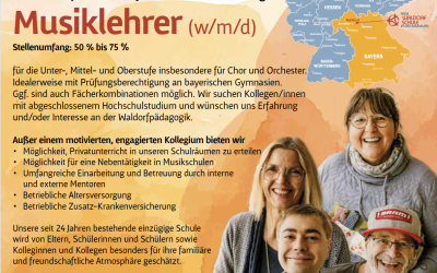 Lehrkraft (m/w/d) für Musik für die Unter-, Mittel- und Oberstufe